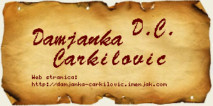 Damjanka Čarkilović vizit kartica